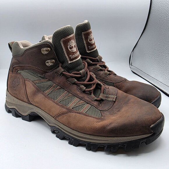 Timberland Mt. Maddsen Lite Mid Mens Size 10 Brown Boots Outdoors Casual Walking - Picture 1 of 13